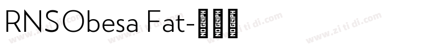 RNSObesa Fat字体转换